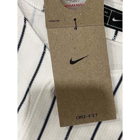 Nike Authentic NY New York Yankees MLB Baseball Pinstripe Jersey Men’s Sz: XL - Picture 9 of 11